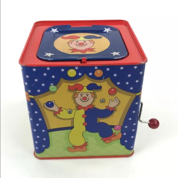 Vintage Schylling 1997 Jack in the Box Clown Music Box Rare - Picture 2 of 9
